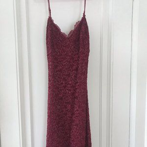 Vintage Betsey Johnson Burgundy Dress